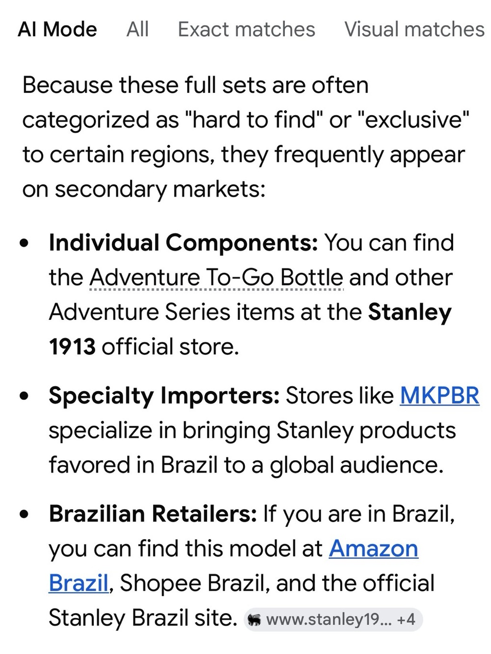 EXCLUSIVE Brazil adventures on the go  Stanley Vacuum Flask Set HARD TO FIND - Picture 7 of 8